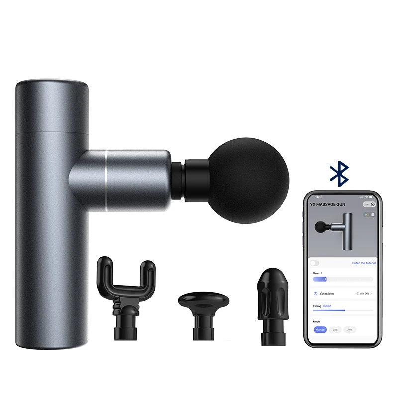 Factory price deep tissue percussion gun massager smart Mini fascial Massage Gun with app
Factory price deep tissue percussion gun massager smart Mini fascial Massage Gun with app