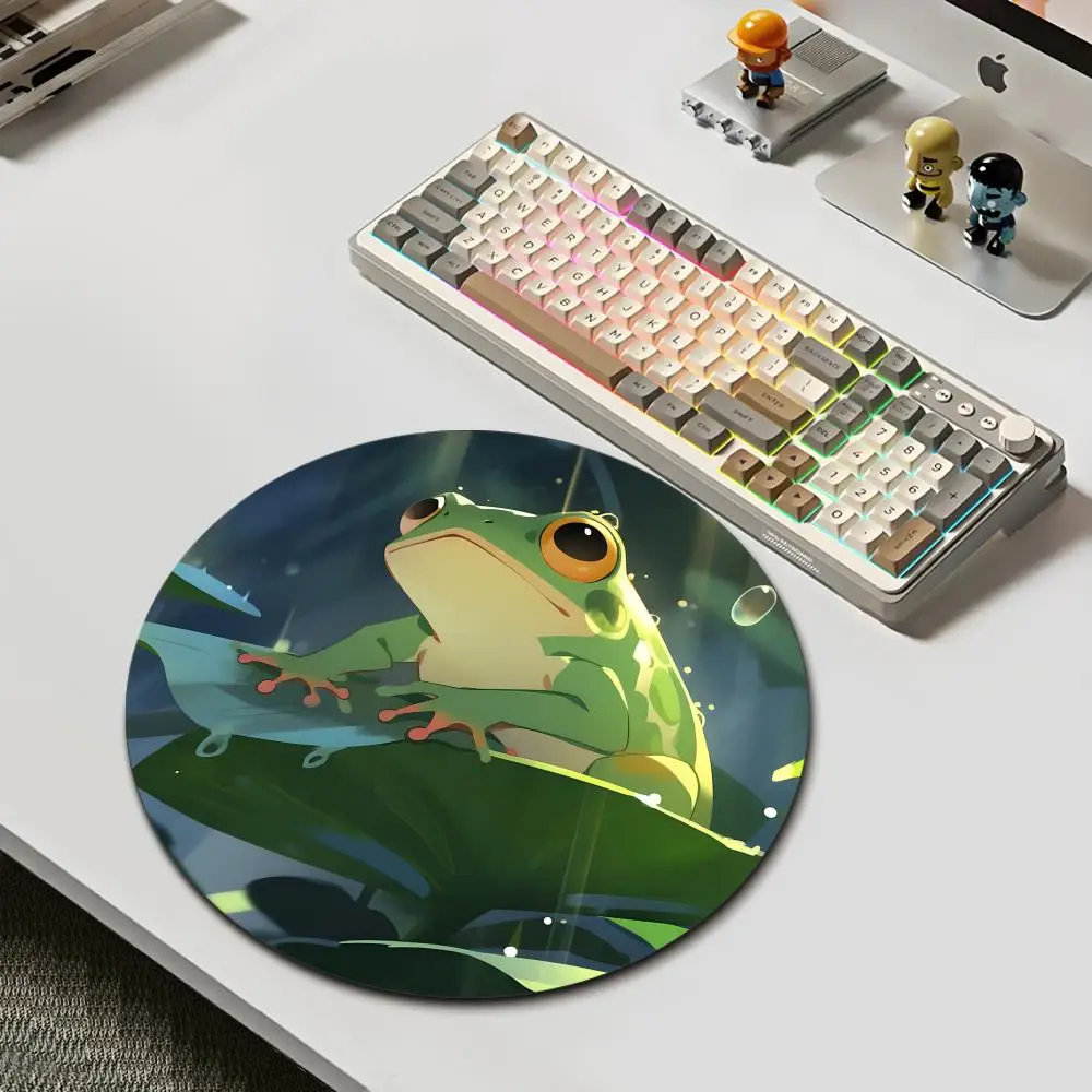 HYBXAXC Gaming Round Mouse Pad Non-Slip Rubber Office Desk Mat Cute Rainforest Frog Print
HYBXAXC Gaming Round Mouse Pad Non-Slip Rubber Office Desk Mat Cute Rainforest Frog Print