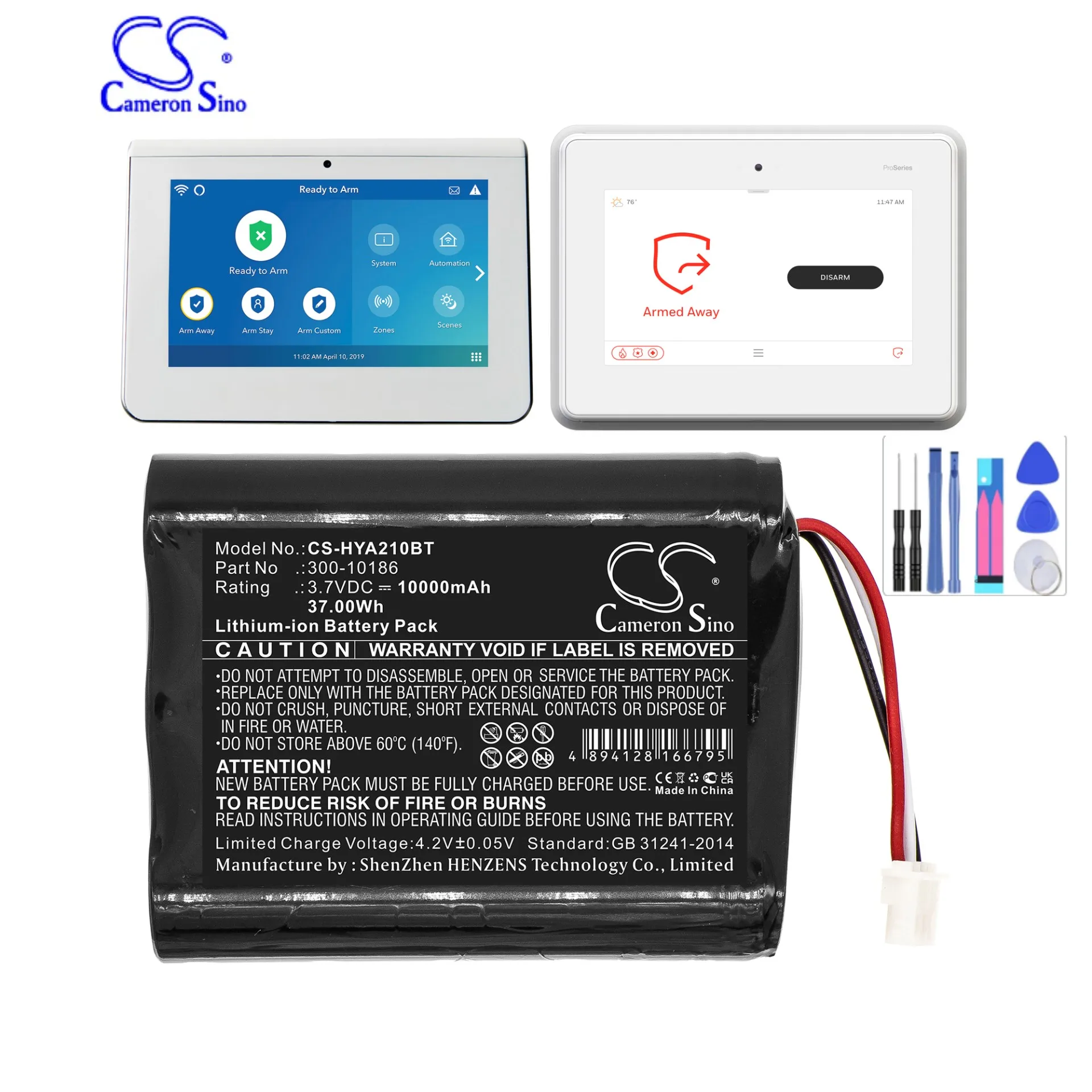 Battery Emergency Lighting For Honeywell 300-10186 ADT Command Smart Security Panel ADT7AIO ADT5AIO Pro 7 AI05-2 AIO7-1 AIO7-2
Battery Emergency Lighting For Honeywell 300-10186 ADT Command Smart Security Panel ADT7AIO ADT5AIO Pro 7 AI05-2 AIO7-1 AIO7-2