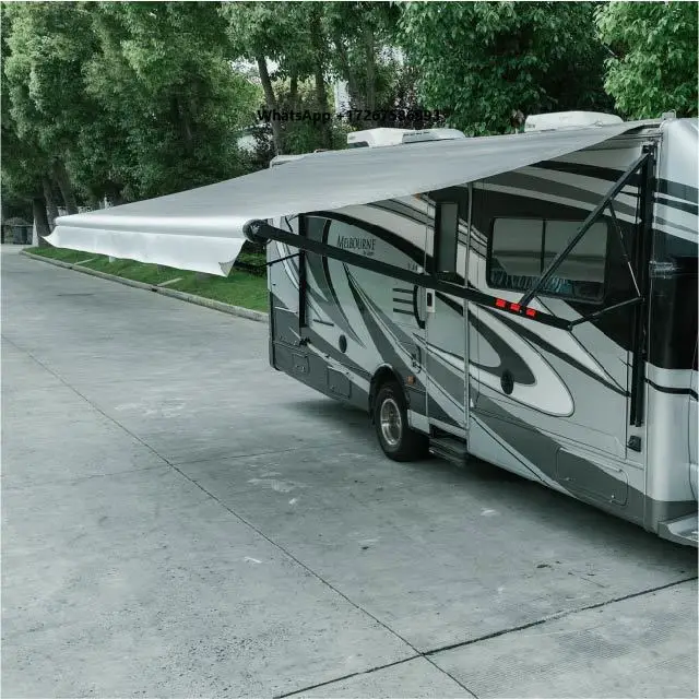 Wareda W5700 Aluminum Alloy Electric Control Off-road Luxury Camper Awning for Motorhome RV Travel Trailer with 12v System
Wareda W5700 Aluminum Alloy Electric Control Off-road Luxury Camper Awning for Motorhome RV Travel Trailer with 12v System