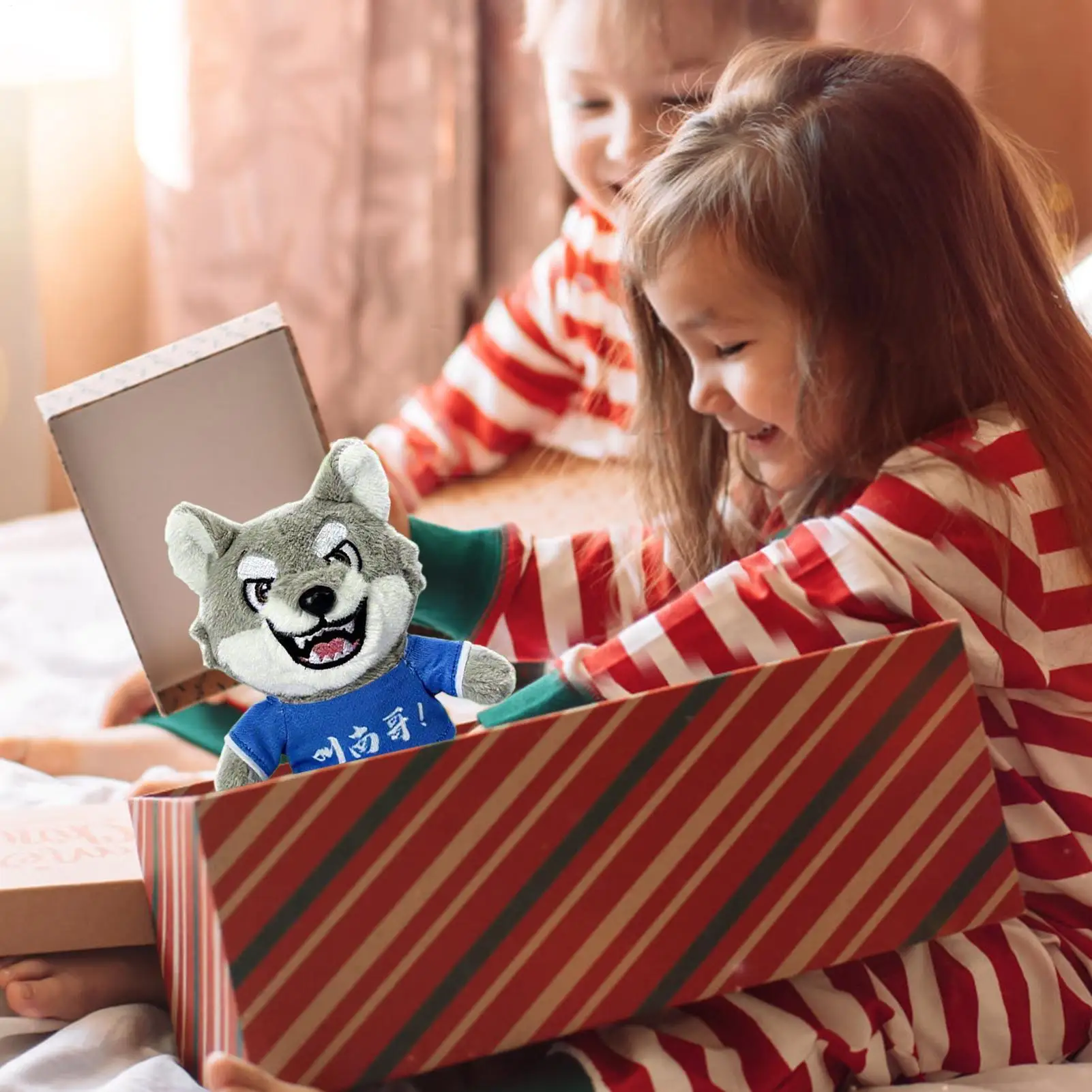 Wolf Stuffed Animal Plush Doll Wolf Cartoon Sounding Pendant Home Decoration For Adults Kids Sleep Bed Travel Strollers
Wolf Stuffed Animal Plush Doll Wolf Cartoon Sounding Pendant Home Decoration For Adults Kids Sleep Bed Travel Strollers