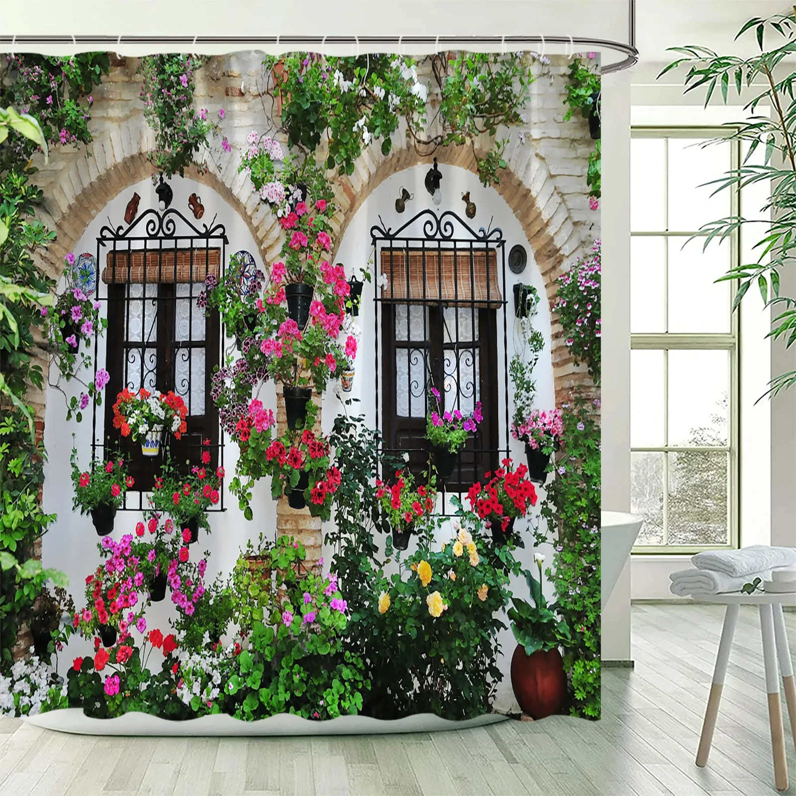 Spring Rural Landscape Shower Curtain Flowers Tree Forest Natural Plant Scenery Bath Curtain For Bathroom Decor with Hooks
Spring Rural Landscape Shower Curtain Flowers Tree Forest Natural Plant Scenery Bath Curtain For Bathroom Decor with Hooks