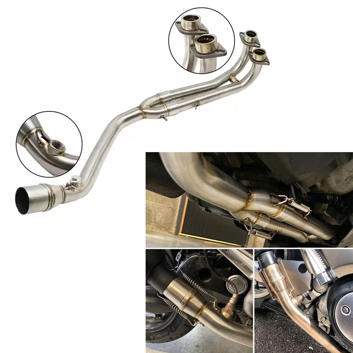 For Yamaha TMAX530 motorcycle exhaust pipe front section
For Yamaha TMAX530 motorcycle exhaust pipe front section