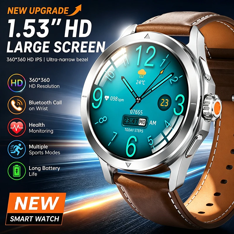 2026 New Smart Watch 1.53 Ultra-clear Large Screen Multi-sport Mode Health Monitoring Message Reminder Bluetooth Call Smartwatch
2026 New Smart Watch 1.53 Ultra-clear Large Screen Multi-sport Mode Health Monitoring Message Reminder Bluetooth Call Smartwatch
