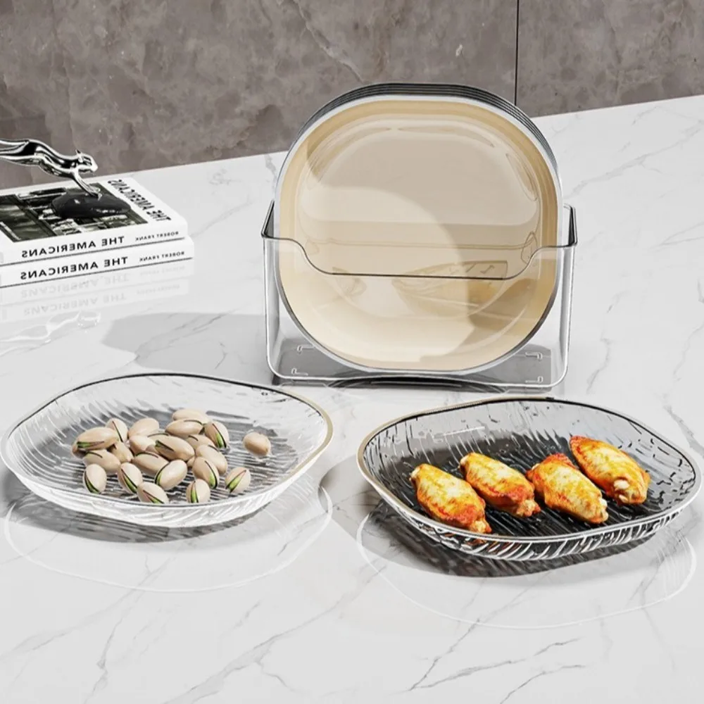Easy To Clean Light Luxury Fruit Plate Transparent Portable Dinner Plate Square Plastic Snack Tray Household
Easy To Clean Light Luxury Fruit Plate Transparent Portable Dinner Plate Square Plastic Snack Tray Household