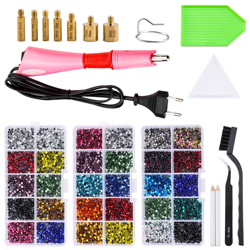 Full DIY Set 2000pcs/box SS10 Hot Fix Rhinestones With Hotfix Applicator Crystal Glass Iron On Rhinestones for Dress,bag,shoes
Full DIY Set 2000pcs/box SS10 Hot Fix Rhinestones With Hotfix Applicator Crystal Glass Iron On Rhinestones for Dress,bag,shoes