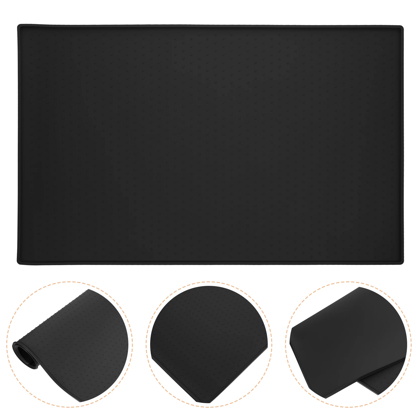 Waterproof Dog Placemat Puppy Feeding Silicone Mats for Pets Cat Bowl Black Food Bowls 
Waterproof Dog Placemat Puppy Feeding Silicone Mats for Pets Cat Bowl Black Food Bowls