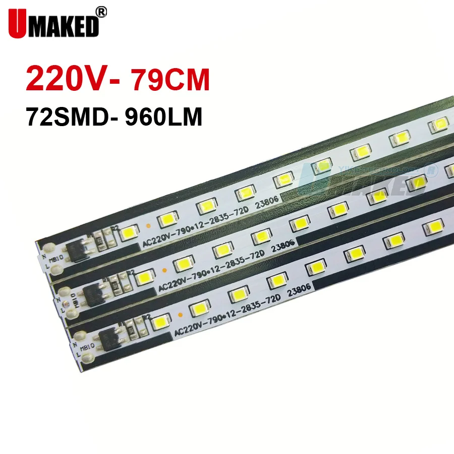 100pcs 79cm LED PCB Lights AC220V SMD2385 Warm/Natural/Cold White Kitchen Under Cabinet Hard Strip Lamp led rigid bar light diy
100pcs 79cm LED PCB Lights AC220V SMD2385 Warm/Natural/Cold White Kitchen Under Cabinet Hard Strip Lamp led rigid bar light diy
