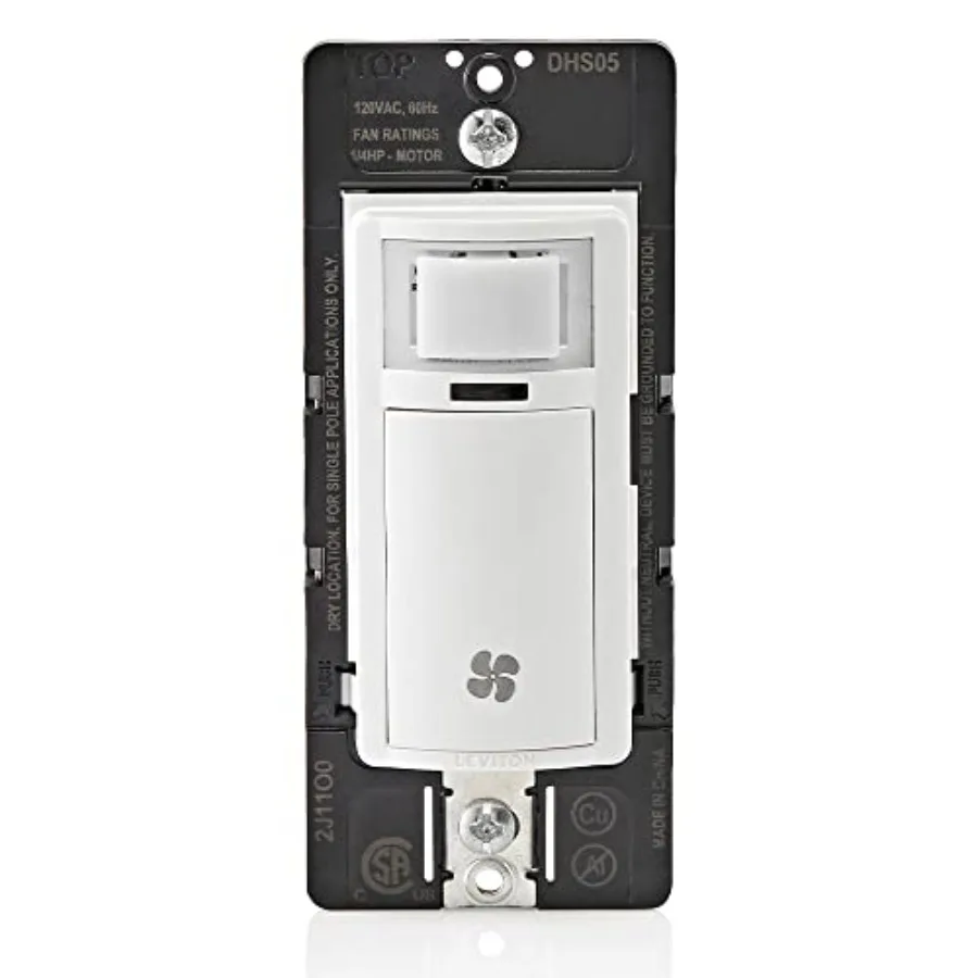 Humidity Sensor Switch for Bathroom Exhaust Fan Automate Ventilation Air Circulation Moisture Control ¼ HP Single Pole DHS05-1L
Humidity Sensor Switch for Bathroom Exhaust Fan Automate Ventilation Air Circulation Moisture Control ¼ HP Single Pole DHS05-1L