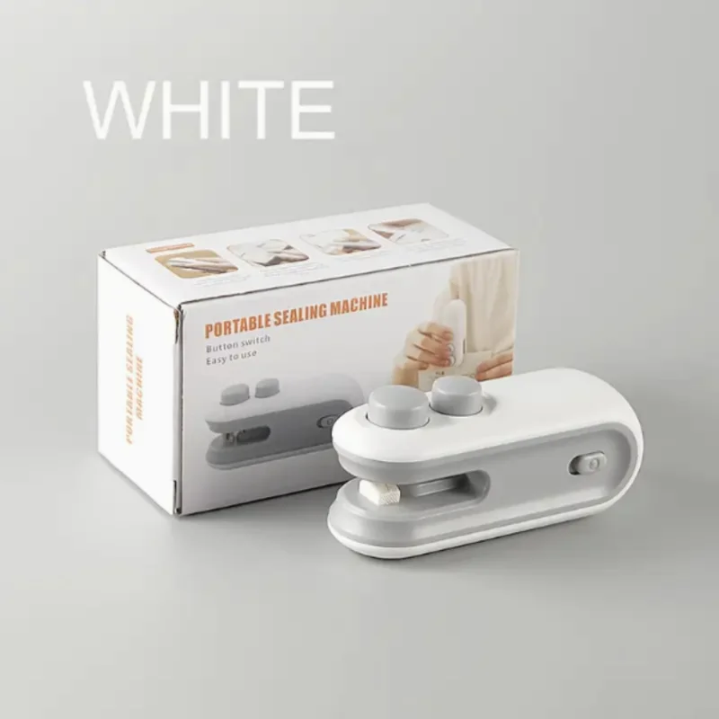 Compact 16W USB Rechargeable Mini Snack Bag Sealer with Built-in Cutter, 300mAh Portable Food Saver for Home, Office & Travel, B
Compact 16W USB Rechargeable Mini Snack Bag Sealer with Built-in Cutter, 300mAh Portable Food Saver for Home, Office & Travel, B