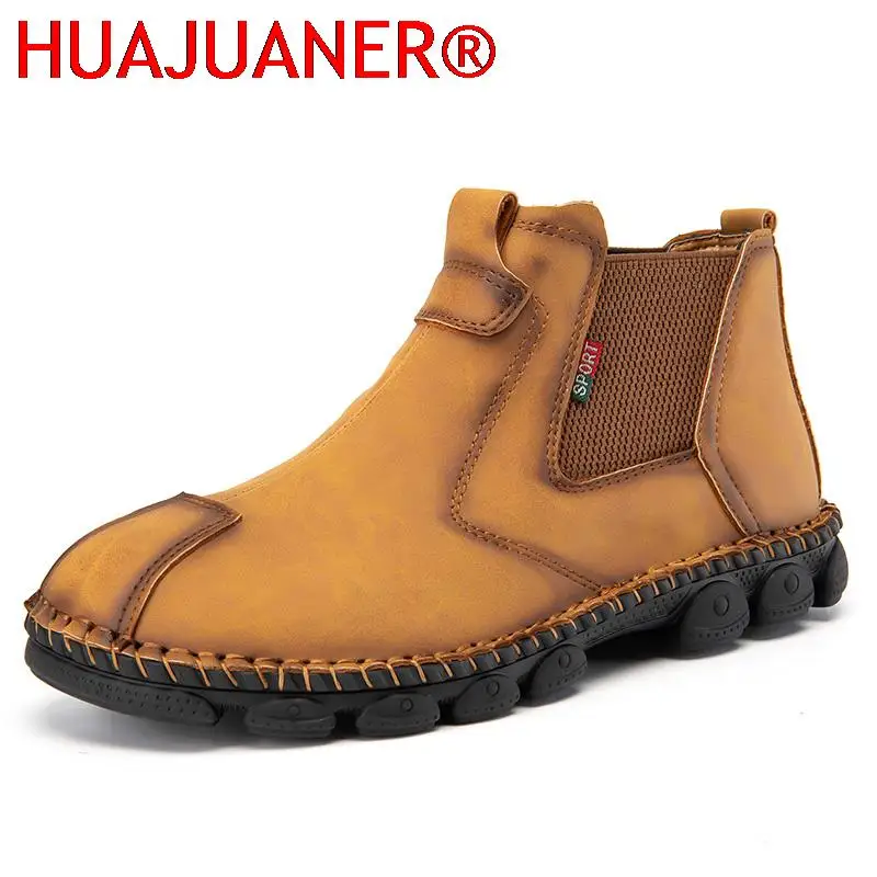 Men Boots Fashion Genuine Leather Ankle Boots Male Handmade Chelsea Boots Mens Casual Boots Retro Slip on Shoe Plus Size 38-48
Men Boots Fashion Genuine Leather Ankle Boots Male Handmade Chelsea Boots Mens Casual Boots Retro Slip on Shoe Plus Size 38-48