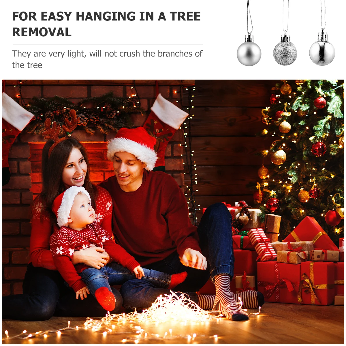 48Pcs Christmas Ball Ornaments Festive Hanging Decor for Home Office Bookstore Cafe Shopping Mall Christmas Display
48Pcs Christmas Ball Ornaments Festive Hanging Decor for Home Office Bookstore Cafe Shopping Mall Christmas Display