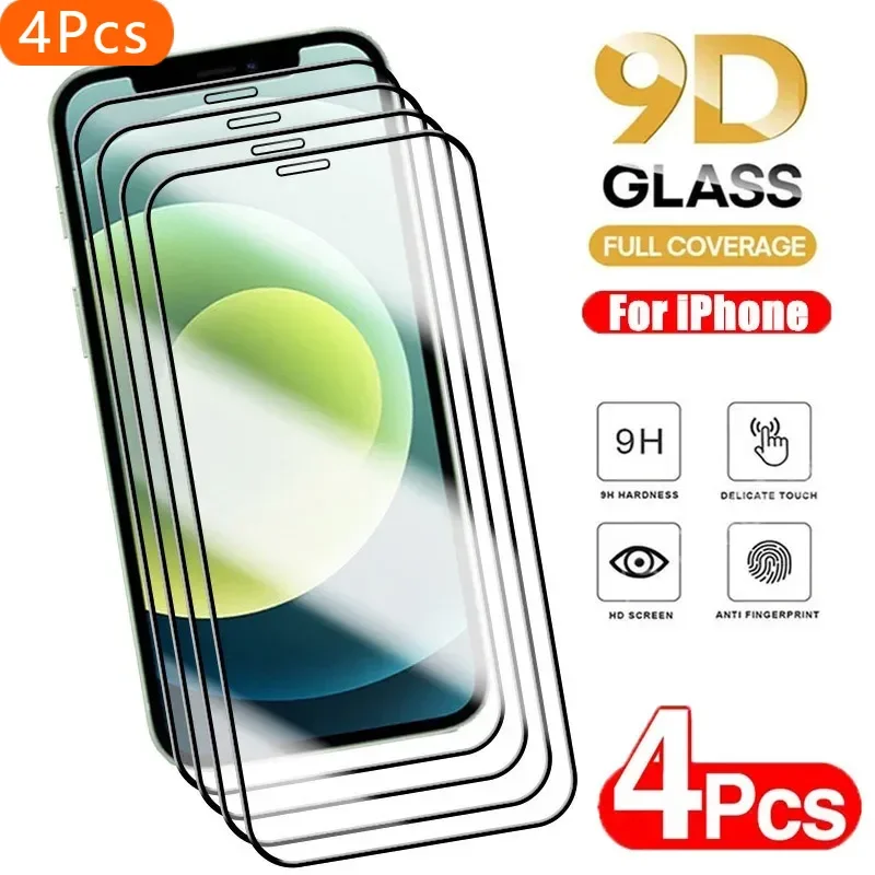 4Pcs Full Cover Tempered Glass for iPhone Screen Protectors for iPhone 11 12 13 14 15 Pro Max X XR Xs Max Protective Glass Films
4Pcs Full Cover Tempered Glass for iPhone Screen Protectors for iPhone 11 12 13 14 15 Pro Max X XR Xs Max Protective Glass Films
