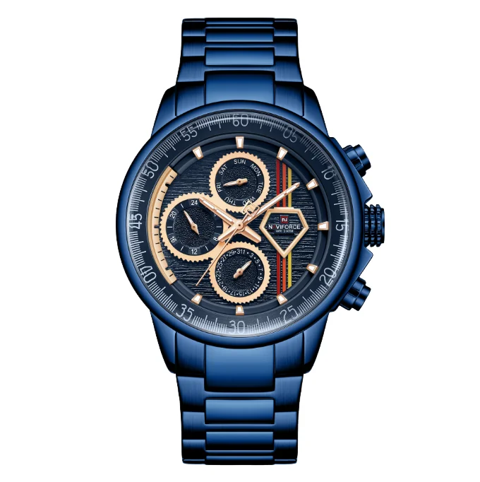 Hot Selling Quartz Steel Strip Calendar Watch Six Pin Business and Leisure Men's Practical and Versatile Quartz Watch
Hot Selling Quartz Steel Strip Calendar Watch Six Pin Business and Leisure Men's Practical and Versatile Quartz Watch