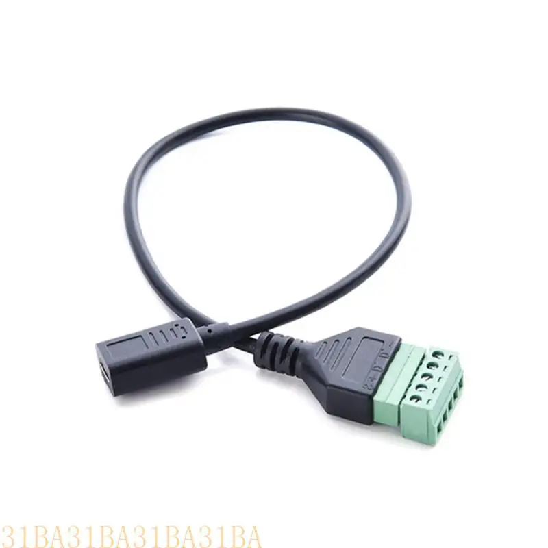 31BA Data Transfer Cable Type C USB Female To 5 Pin Screw Terminal Connector Cable for Versatile Use In Electronic Devices
31BA Data Transfer Cable Type C USB Female To 5 Pin Screw Terminal Connector Cable for Versatile Use In Electronic Devices