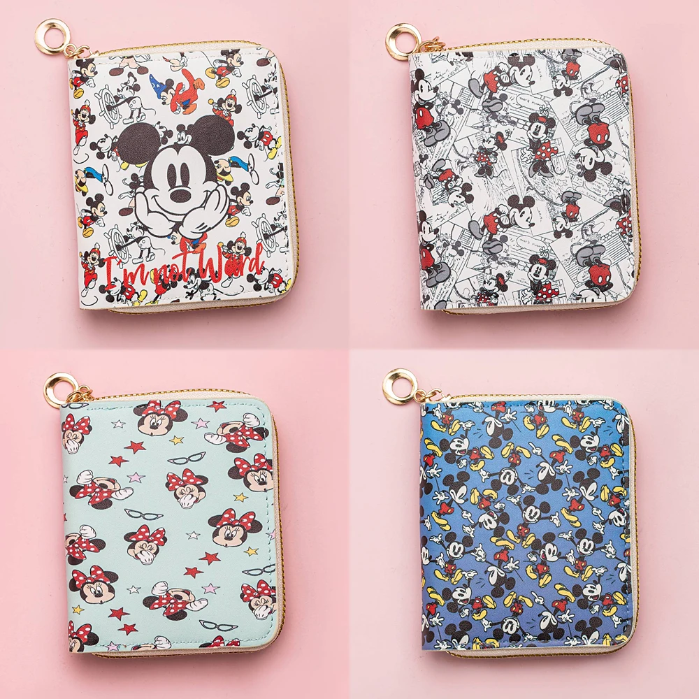 Cartoon Mickey Minnie Mouse Wallet for Women Portable Zipper Purse Disney Credit Card Package Student's Wallets Girls Coin Purse 
Cartoon Mickey Minnie Mouse Wallet for Women Portable Zipper Purse Disney Credit Card Package Student's Wallets Girls Coin Purse