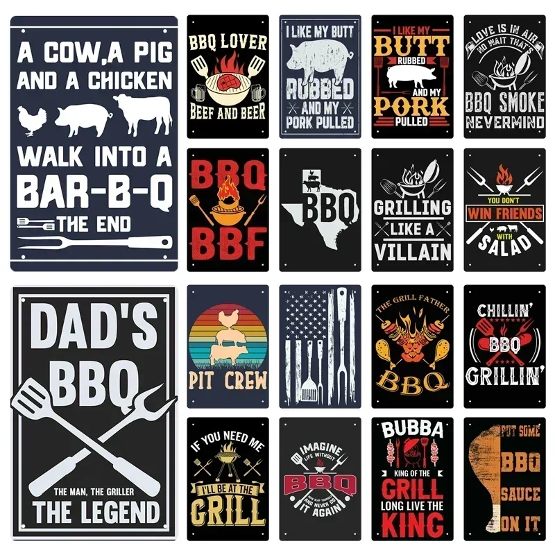 Vintage Style Tin Sign, Retro Metal Tin Signs Dad BBQ Restaurant Metal Sign Wall Decor,Vintage with Sayings Kitchen Bar Pub Sign
Vintage Style Tin Sign, Retro Metal Tin Signs Dad BBQ Restaurant Metal Sign Wall Decor,Vintage with Sayings Kitchen Bar Pub Sign