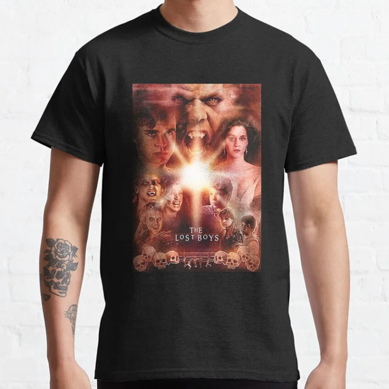 Vintage 80s Horror Movie The Lost Boys Vampire graphic t shirts Santa Carla Scary Halloween tops large size Men's clothing
Vintage 80s Horror Movie The Lost Boys Vampire graphic t shirts Santa Carla Scary Halloween tops large size Men's clothing