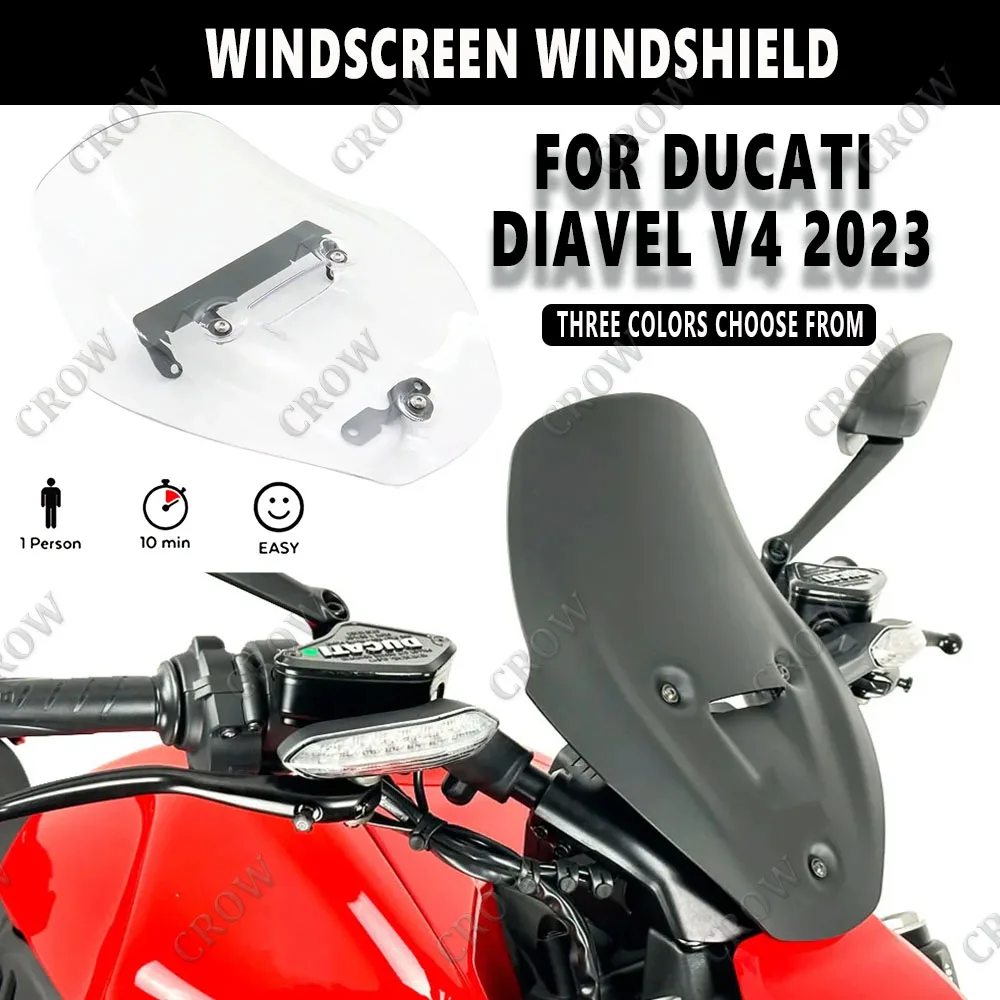 New Motorcycle Accessories Windscreen Windshield Touring Dark Smoked Wind Deflectors Air Wind DeflectorFor DUCATI Diavel V4 2023
New Motorcycle Accessories Windscreen Windshield Touring Dark Smoked Wind Deflectors Air Wind DeflectorFor DUCATI Diavel V4 2023