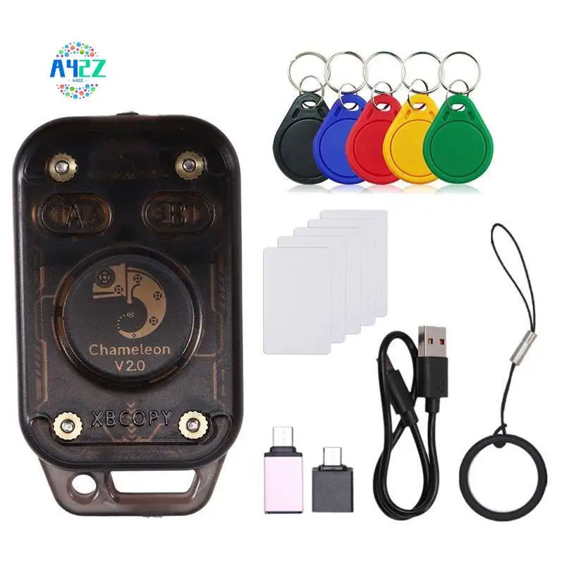 A42Z-Chameleon V2.0 RFID Smart Chip Reader Emulator+5Xuid Keychain/Card 125Khz 13.56Mhz Card Decode NFC Duplicator Chameleon
A42Z-Chameleon V2.0 RFID Smart Chip Reader Emulator+5Xuid Keychain/Card 125Khz 13.56Mhz Card Decode NFC Duplicator Chameleon