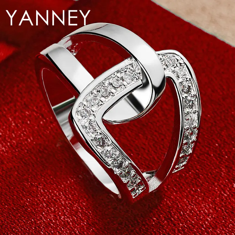 Women's 925 Sterling Silver 7/8/9/10# Fashion AAA Zircon Ring For Elegant Charm Wedding Fashion Gifts Jewelry Accessories
Women's 925 Sterling Silver 7/8/9/10# Fashion AAA Zircon Ring For Elegant Charm Wedding Fashion Gifts Jewelry Accessories