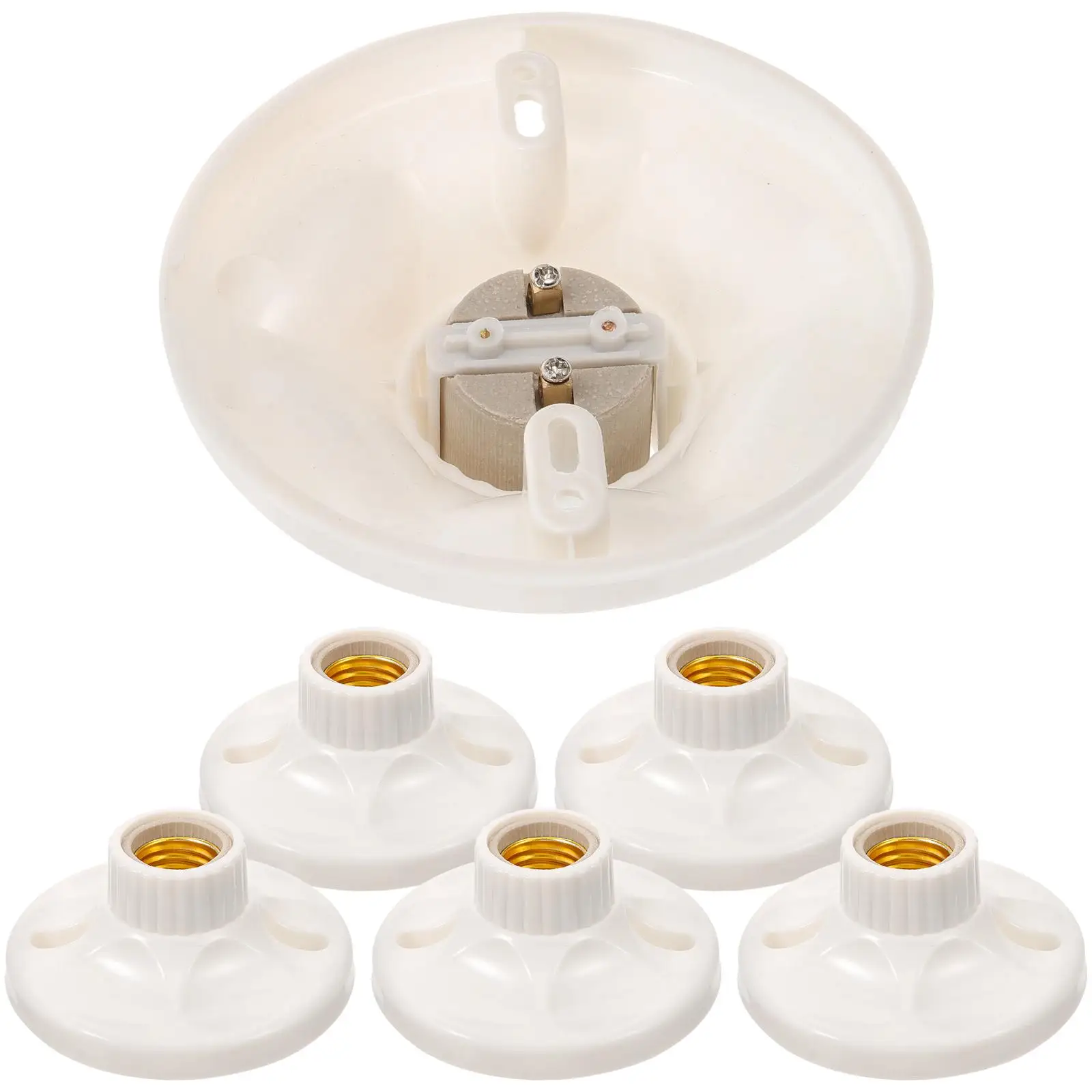 6 Pcs E27 Lighting Lamp Holder Square Ceramic Insulator Screw Socket Base for Making Lamps Suitable E27 Bulbs Long
6 Pcs E27 Lighting Lamp Holder Square Ceramic Insulator Screw Socket Base for Making Lamps Suitable E27 Bulbs Long