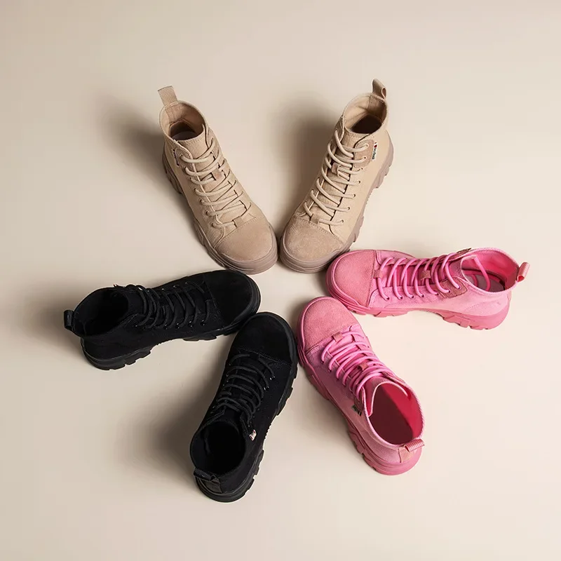 Summer new women's fashionable walking boots, leather breathable ultra-thin hiking boots, thick soled casual sports hiking boots
Summer new women's fashionable walking boots, leather breathable ultra-thin hiking boots, thick soled casual sports hiking boots