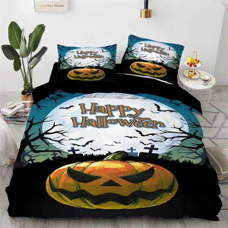 Halloween Cartoon Pumpkin Ghost Lantern Bedding Set Boys Girls Twin Queen Size Duvet Cover Pillowcase Bed Kids Adult
Halloween Cartoon Pumpkin Ghost Lantern Bedding Set Boys Girls Twin Queen Size Duvet Cover Pillowcase Bed Kids Adult