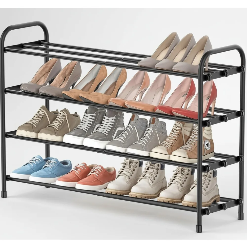 4-уровневая расширяемая полка для обуви, штабелируемая регулируемая полка для хранения для прихожей в шкафу
4-уровневая расширяемая полка для обуви, штабелируемая регулируемая полка для хранения для прихожей в шкафу