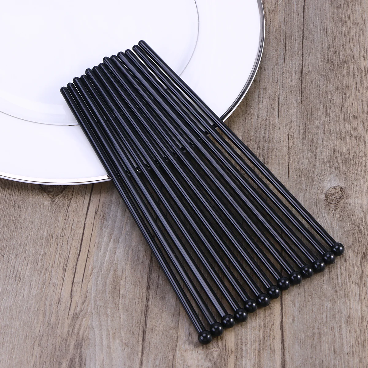50Pcs Black Acrylic Swizzle Sticks Reusable Drink Stirrers for Coffee Juice Wine Cocktail Bars Swizzle Sticks Beverage Stirrers
50Pcs Black Acrylic Swizzle Sticks Reusable Drink Stirrers for Coffee Juice Wine Cocktail Bars Swizzle Sticks Beverage Stirrers