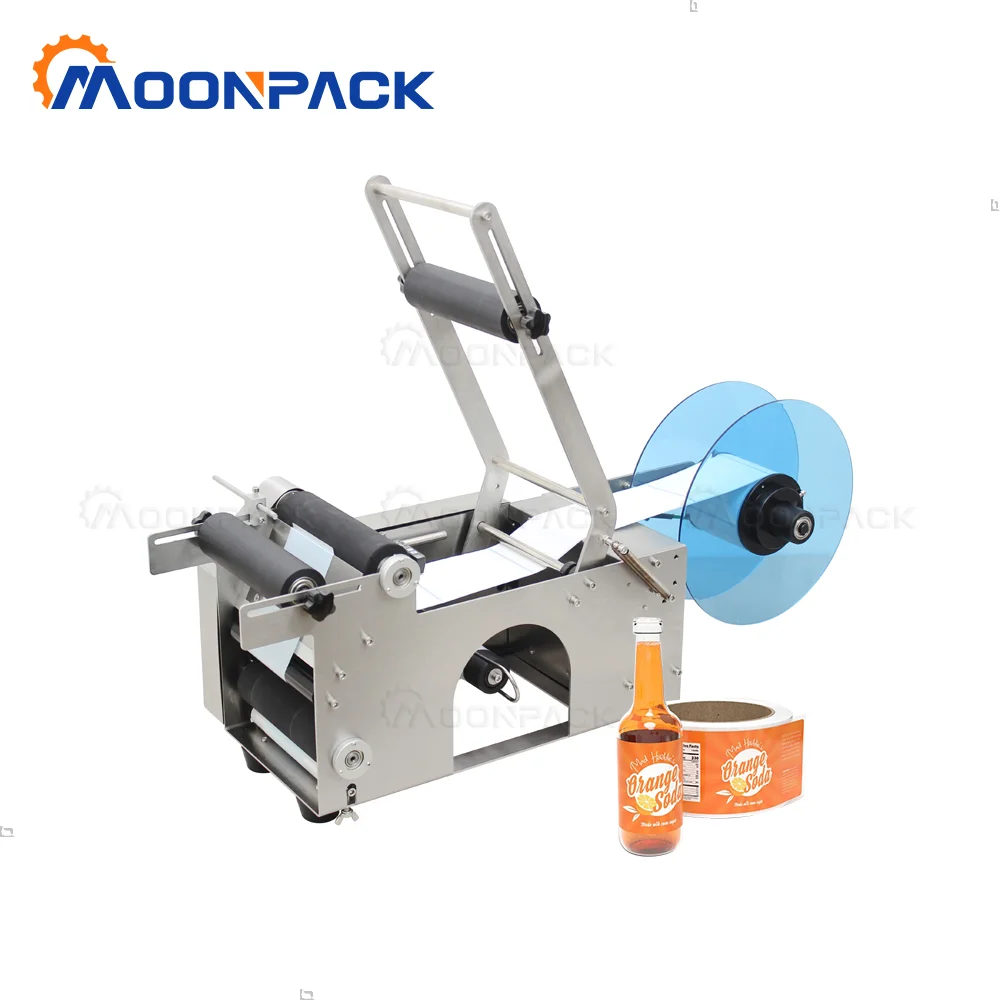 Moonpack MT-50S Labeling Machine Semi-automatic Desktop Small Round Plastic Pet Water Bottle Can Label Sticker Labeling Machine
Moonpack MT-50S Labeling Machine Semi-automatic Desktop Small Round Plastic Pet Water Bottle Can Label Sticker Labeling Machine