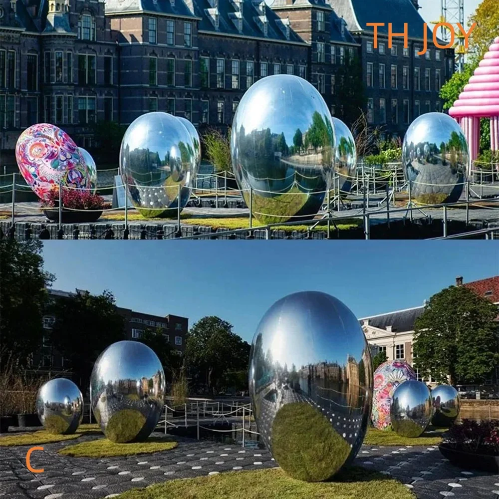 Надувное зеркало, пасхальные яйца, гигантские блестящие металлические воздушные шары для яиц из ПВХ для украшения фестиваля
Надувное зеркало, пасхальные яйца, гигантские блестящие металлические воздушные шары для яиц из ПВХ для украшения фестиваля