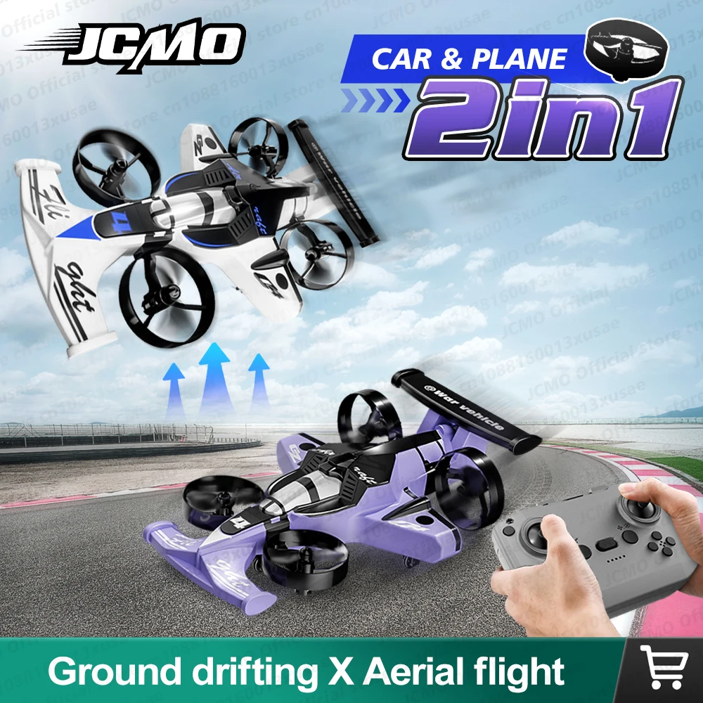 JCMO 2in1 Flying Car RC 2.4G Air-Ground Dual Mode Quadcopter Racing Professional RC Car Children Off-Road Toy Kid Adult Gifts
JCMO 2in1 Flying Car RC 2.4G Air-Ground Dual Mode Quadcopter Racing Professional RC Car Children Off-Road Toy Kid Adult Gifts