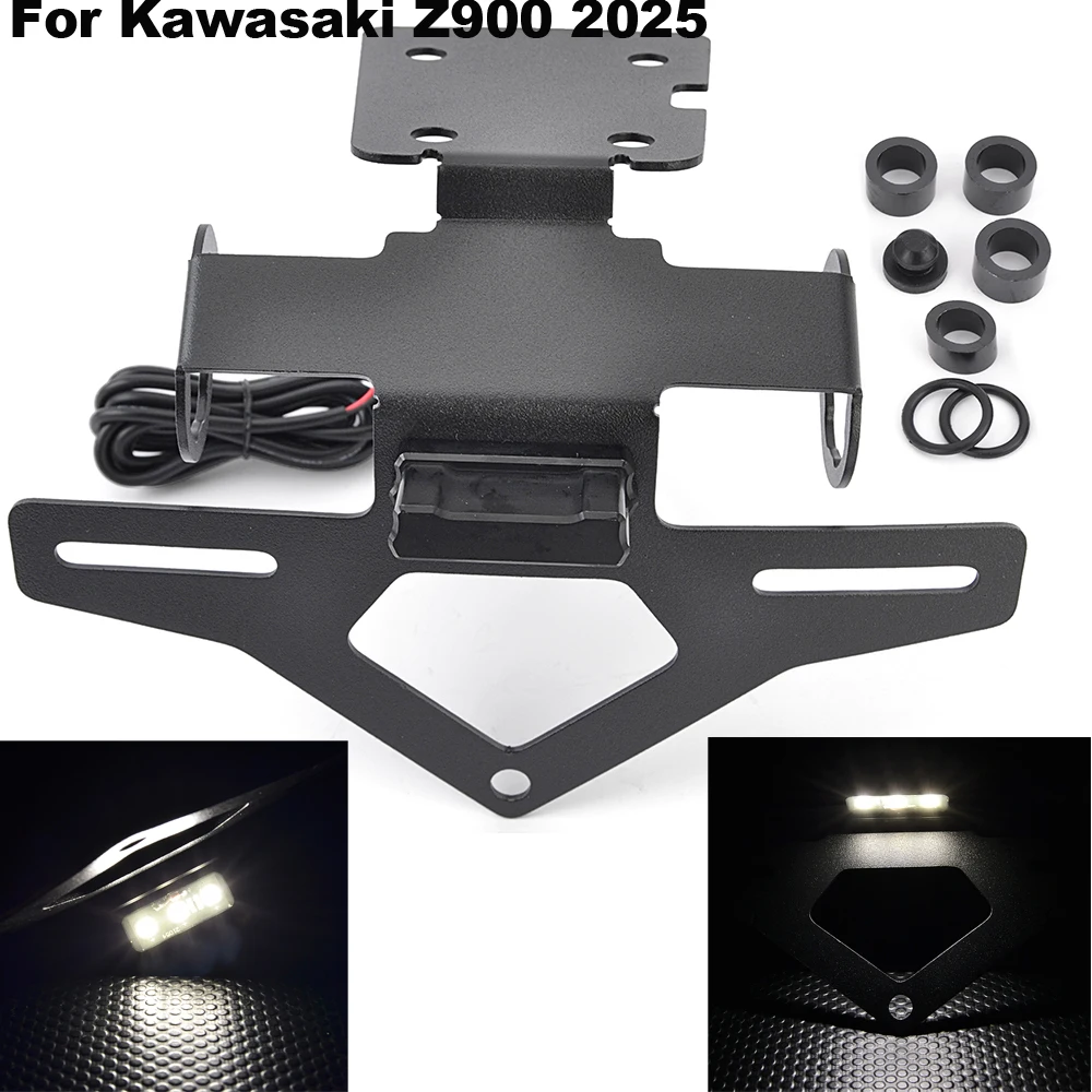 Z 900 Motorcycle License Plate Bracket Holder with Plate Light For Kawasaki Z900 2025
Z 900 Motorcycle License Plate Bracket Holder with Plate Light For Kawasaki Z900 2025