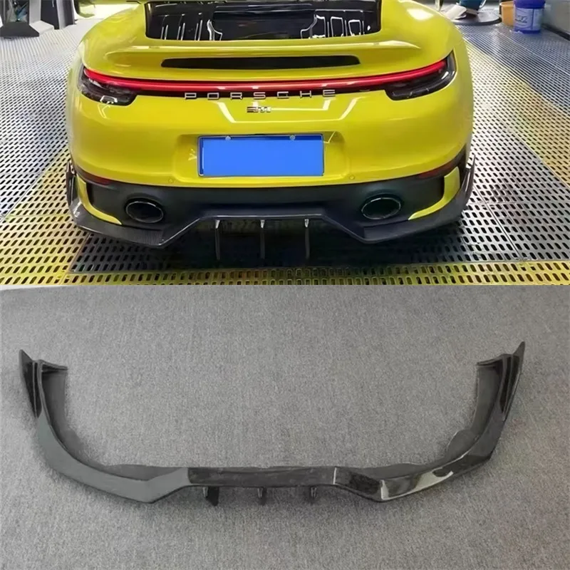 For Porsche 911 992 Real Carbon Fiber Car Rear Bumper Lip Diffuser Splitters Spoiler Back Car Accessories Body Kit
For Porsche 911 992 Real Carbon Fiber Car Rear Bumper Lip Diffuser Splitters Spoiler Back Car Accessories Body Kit