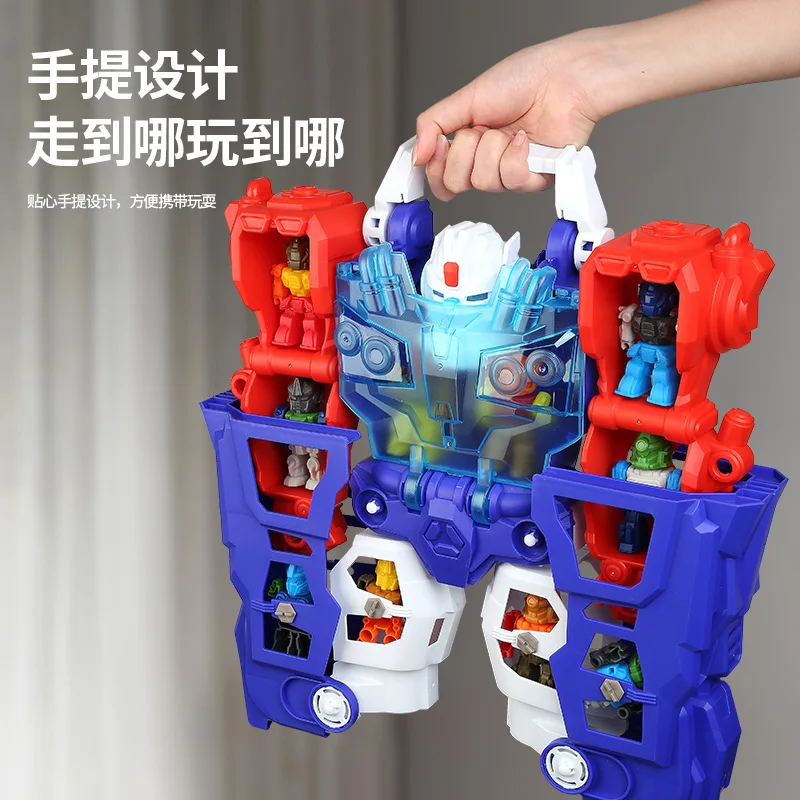 Large Transformable Robot with Detachable Mini Robots & Storage Box, Montessori Educational Toy for Boys
Large Transformable Robot with Detachable Mini Robots & Storage Box, Montessori Educational Toy for Boys