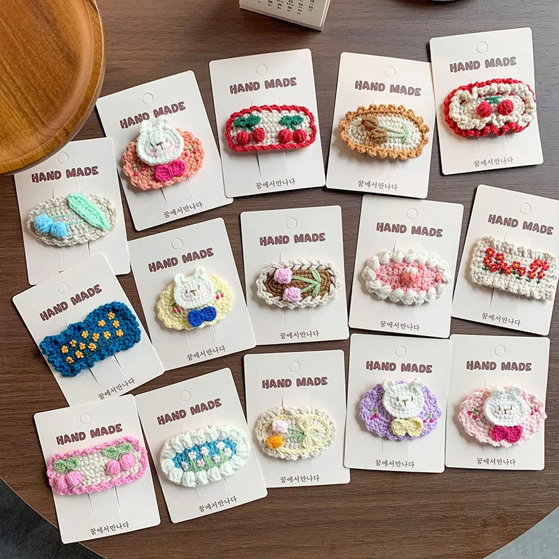 Handmade Crochet Flower Hair Clips Set Cute Colorful Knitted Bloom Barrettes for Baby Girls Side Bangs BB Clip Headwear
Handmade Crochet Flower Hair Clips Set Cute Colorful Knitted Bloom Barrettes for Baby Girls Side Bangs BB Clip Headwear