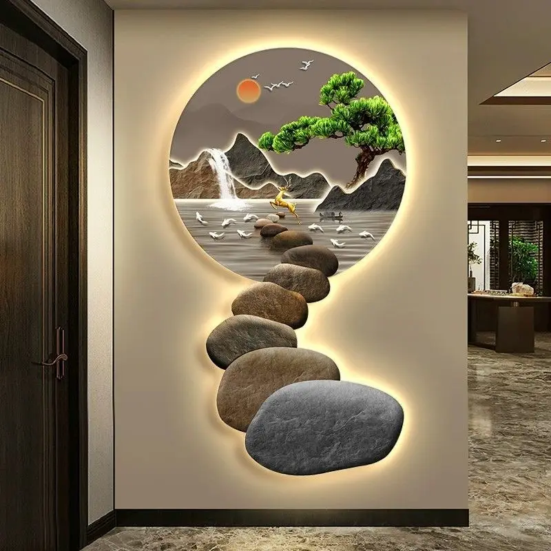 Luxury Corridor End Hanging Painting Stone To Run The Chinese Entry Porch Decorative Painting Light
Luxury Corridor End Hanging Painting Stone To Run The Chinese Entry Porch Decorative Painting Light