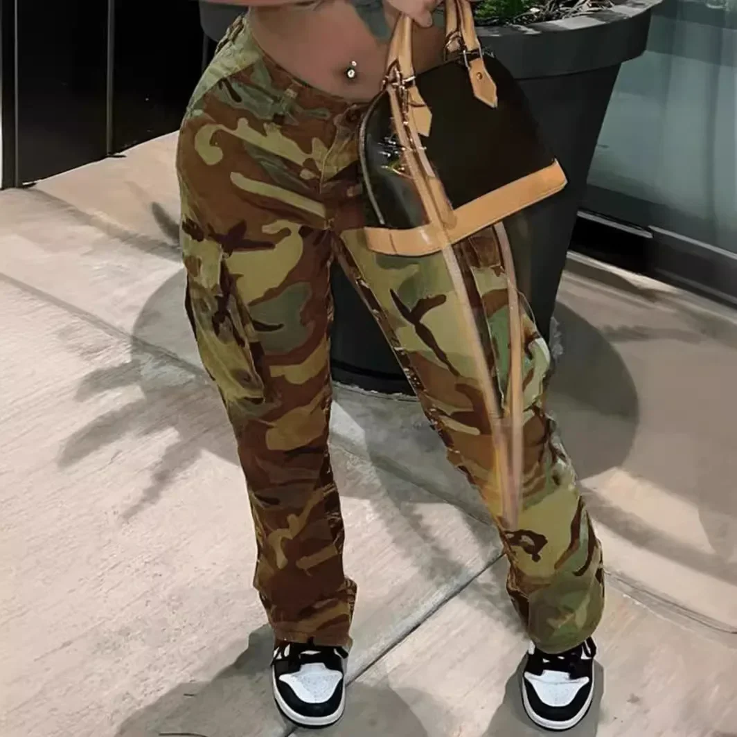 2025 Women Y2k Pants High Waist Camouflage Print Casual Loose Long Pant Gothic Straight Trousers Button Pocket Splice Capris Mom
2025 Women Y2k Pants High Waist Camouflage Print Casual Loose Long Pant Gothic Straight Trousers Button Pocket Splice Capris Mom