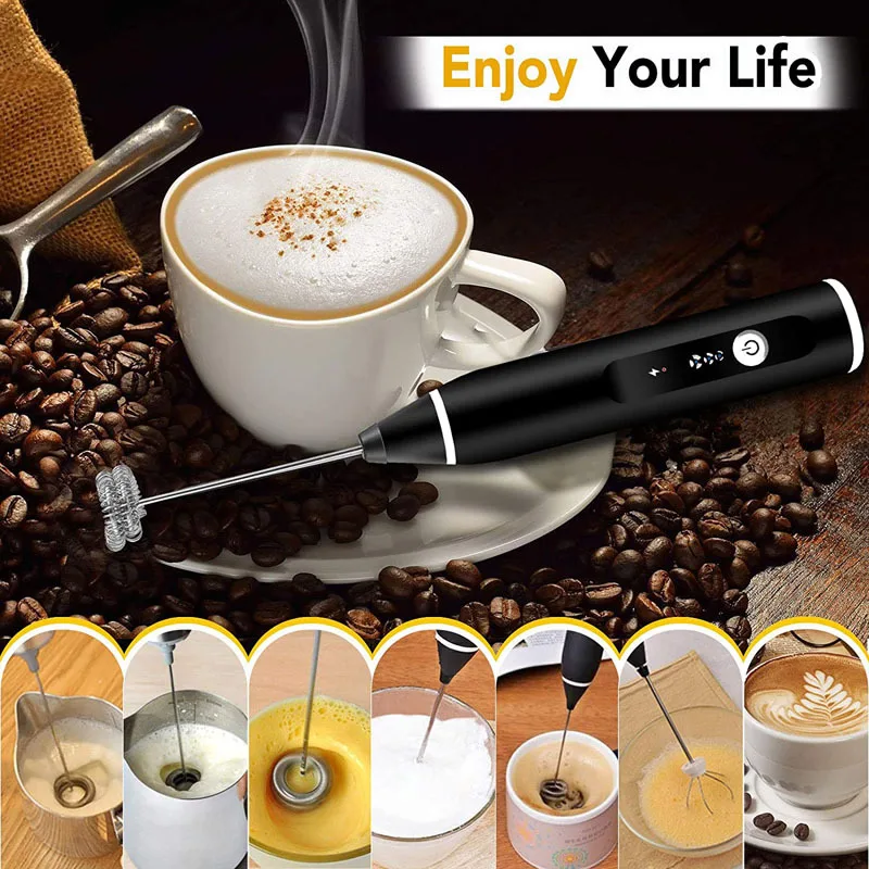 Electric milk frother, coffee mixer, mini milk frother, cappuccino mixer, cooking tool, egg mixer, egg beater
Electric milk frother, coffee mixer, mini milk frother, cappuccino mixer, cooking tool, egg mixer, egg beater