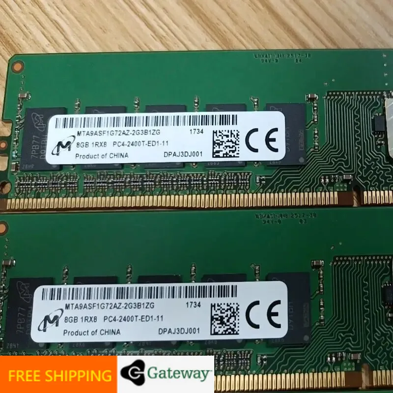 A+Micron DDR4 ECC 8GB 2400MHz Server memory 8GB 1RX8 PC4-2400T-ED1-11
A+Micron DDR4 ECC 8GB 2400MHz Server memory 8GB 1RX8 PC4-2400T-ED1-11