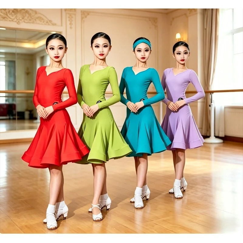 Professional Kids Latin Dance Dress Girls Ballroom Competition Costume Stage Performance Wear Dance wear N Performance Accessori
Professional Kids Latin Dance Dress Girls Ballroom Competition Costume Stage Performance Wear Dance wear N Performance Accessori