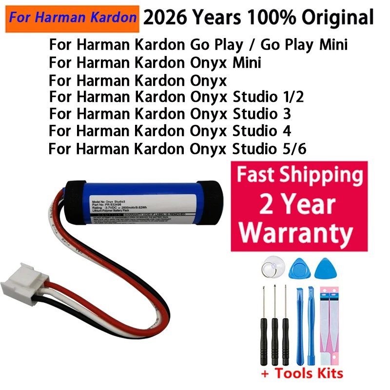 2026 Years Original Speaker Battery For Harman Kardon Onyx Studio 1 2 3 4 5 6 Go Play Mini / Onyx mini Bateria Fast Shipping
2026 Years Original Speaker Battery For Harman Kardon Onyx Studio 1 2 3 4 5 6 Go Play Mini / Onyx mini Bateria Fast Shipping