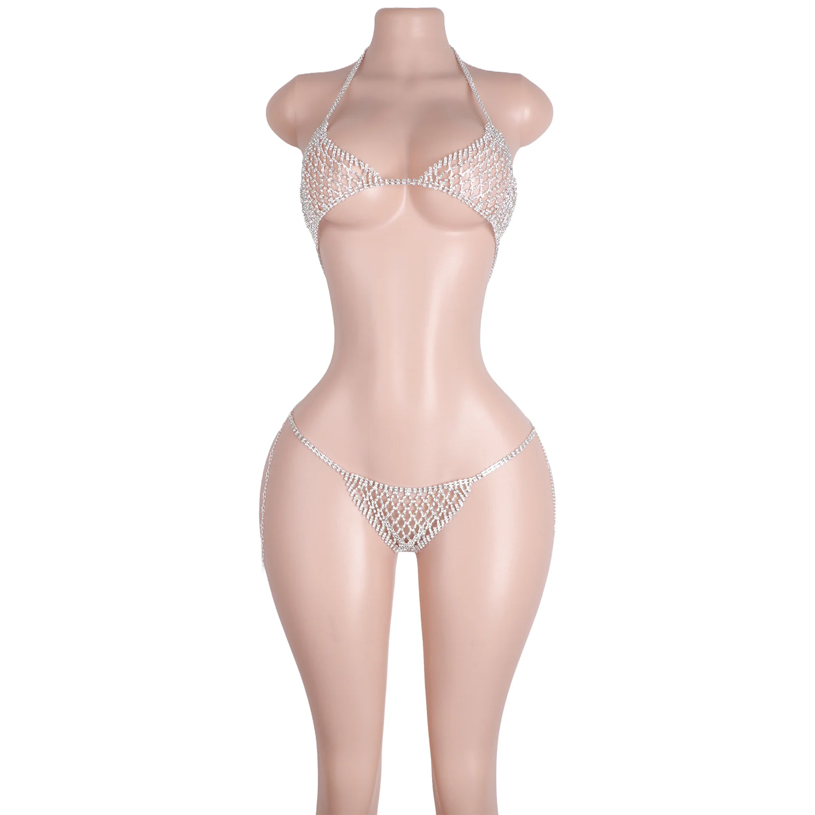 Diamond Rhinestone Bikini Two-Piece Set Shimmering Design Adjustable Straps Beachwear Party Outfit Wholesale Swimwear
Diamond Rhinestone Bikini Two-Piece Set Shimmering Design Adjustable Straps Beachwear Party Outfit Wholesale Swimwear