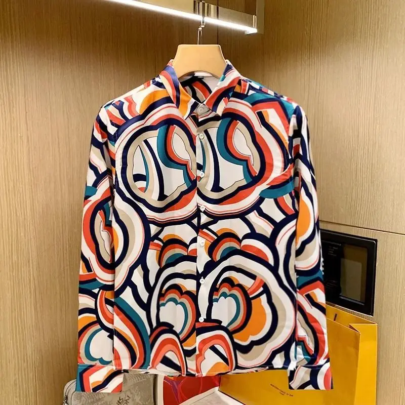 2025 New Spring Korean Wave Fashion Style Personalized Casual Versatile Printed Long Sleeve Slim Fit Button Men's Shirt Top
2025 New Spring Korean Wave Fashion Style Personalized Casual Versatile Printed Long Sleeve Slim Fit Button Men's Shirt Top
