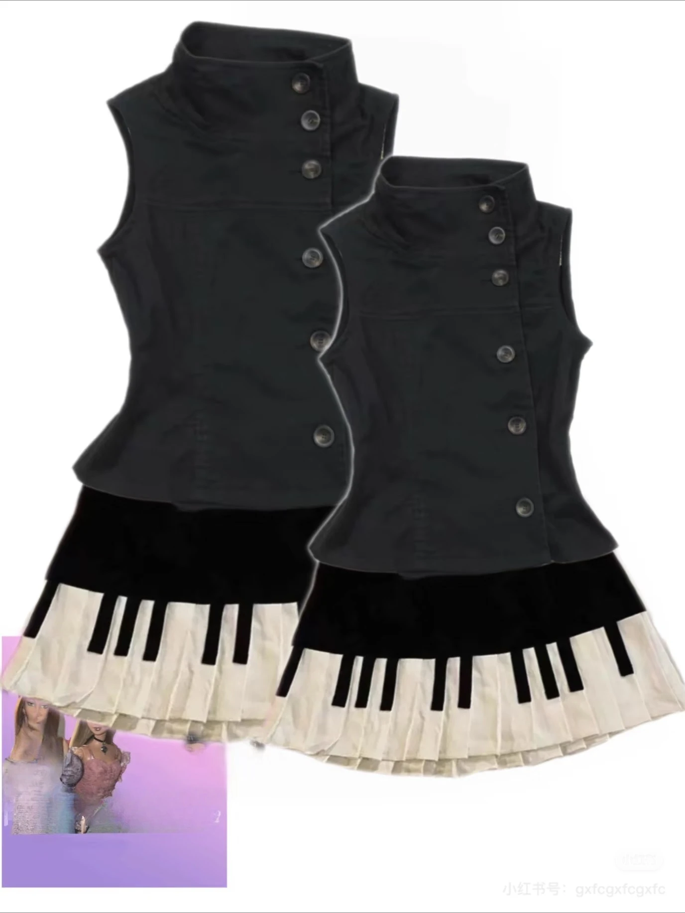 Уличная одежда с воротником-стойкой, черная майка, женская винтажная однобортная майка в стиле Харадзюку в стиле панк Y2k, эстетичная облегающая майка в стиле гранж
Уличная одежда с воротником-стойкой, черная майка, женская винтажная однобортная майка в стиле Харадзюку в стиле панк Y2k, эстетичная облегающая майка в стиле гранж