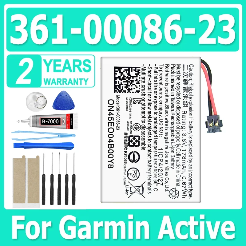 Совершенно новая сменная батарея 361-00086-23 для спортивных часов Garmin Active + бесплатные инструменты
Совершенно новая сменная батарея 361-00086-23 для спортивных часов Garmin Active + бесплатные инструменты