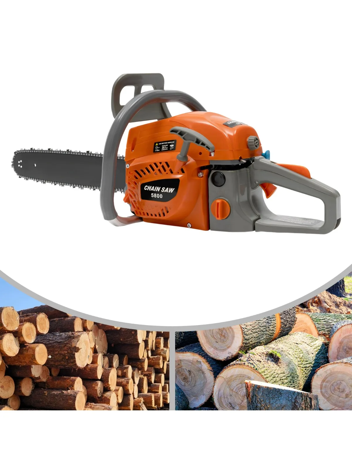 20" 58 CC Power Chain Saws Gas Powered 2 Stroke Handed Petrol Chainsaw Cutting Wood for Tree Trimming Craftsman Chainsaw
20" 58 CC Power Chain Saws Gas Powered 2 Stroke Handed Petrol Chainsaw Cutting Wood for Tree Trimming Craftsman Chainsaw