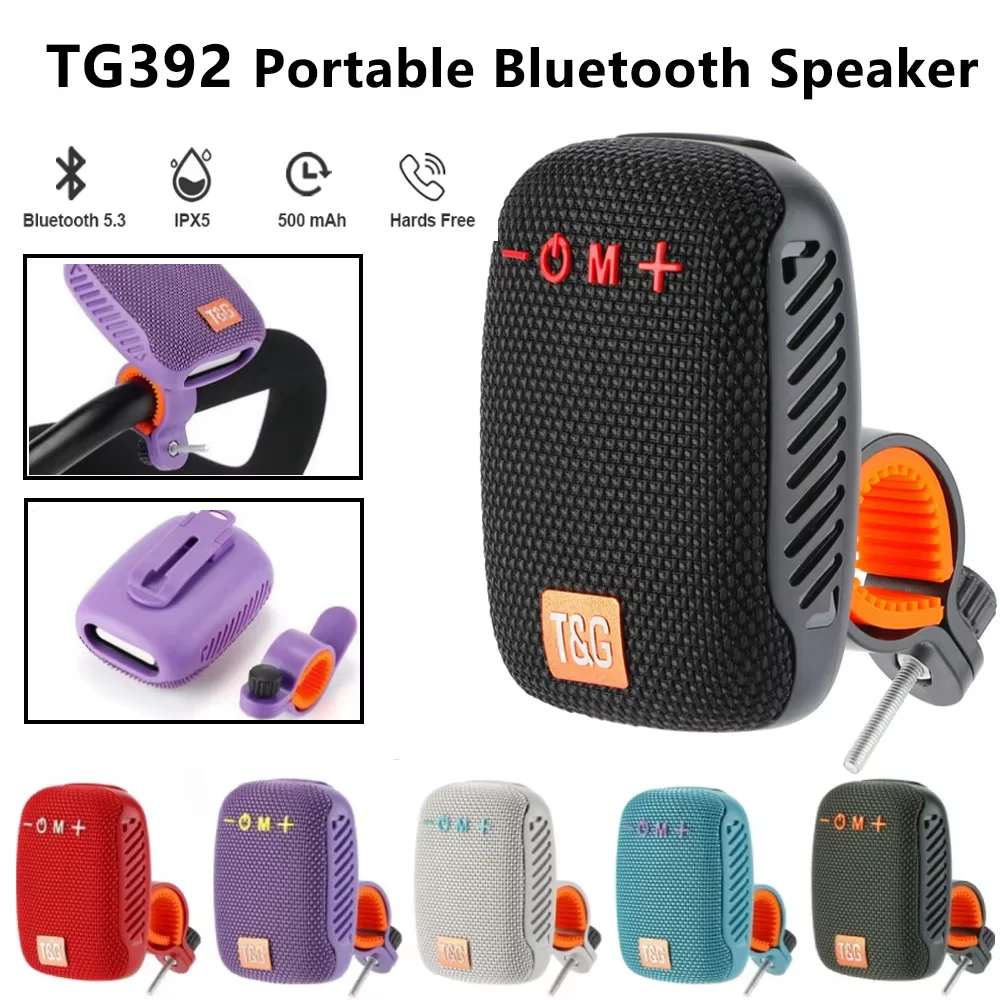 TG392 Велосипедный динамик BT5.3 Портативный мини уличный Bluetooth-динамик Водонепроницаемый беспроводной звуковой ящик Поддержка TWS TF/USB/AUX FM-радио
TG392 Велосипедный динамик BT5.3 Портативный мини уличный Bluetooth-динамик Водонепроницаемый беспроводной звуковой ящик Поддержка TWS TF/USB/AUX FM-радио