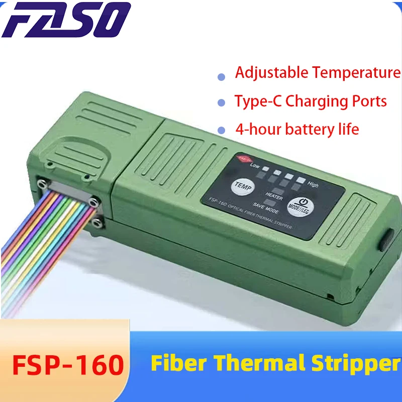 Fiber Optic Stripper Thermal Device FSP-160 High Precision For Optical Fiber Pigtail Bare Ribbon Invisible Communication
Fiber Optic Stripper Thermal Device FSP-160 High Precision For Optical Fiber Pigtail Bare Ribbon Invisible Communication